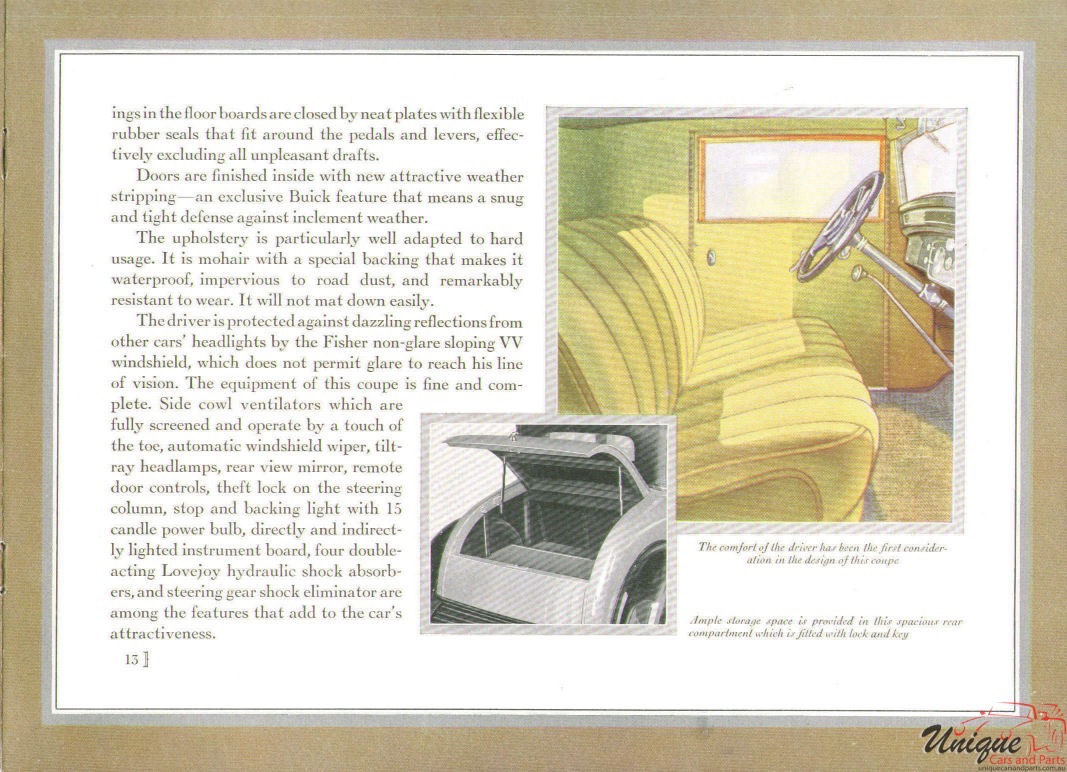 1930 Buick Brochure Page 1